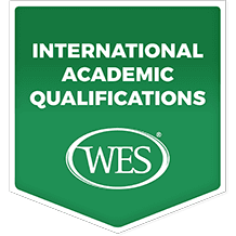 WES International Academic Qualifications badge